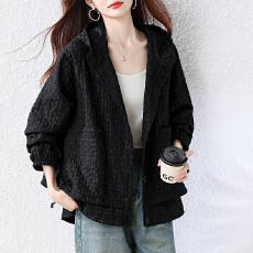 批发<b class='q'>欧洲站</b>大码女装2026秋季<b class='q'>新款</b>宽松休闲时尚洋气连帽外套女