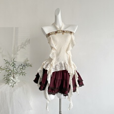 批发瑞茜·威瑟斯 游牧少女 波西米亚风中式服装上衣半裙