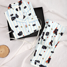 批发<b class='q'>儿童</b>新款秋冬季睡衣德绒女童保暖女孩公主风加厚款保暖家居服