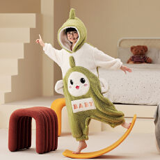 批发儿童新款冬季睡衣珊瑚绒<b class='q'>女</b><b class='q'>童</b>法兰绒厚款保暖家居服