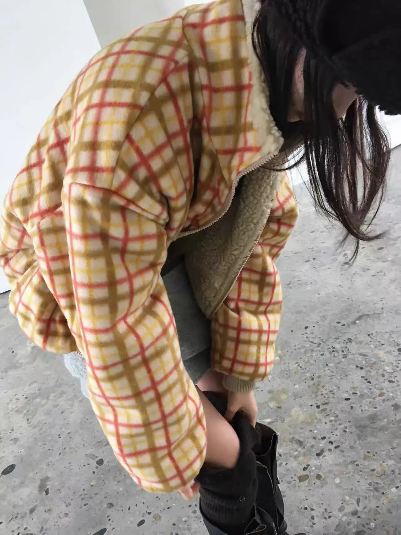 양면 착용 지퍼 플리스 아우터 (3color) 상세 이미지 14