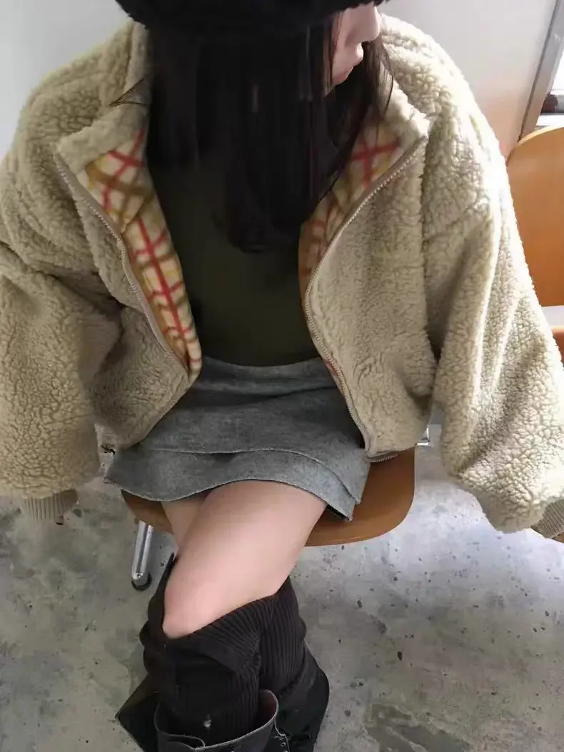 양면 착용 지퍼 플리스 아우터 (3color) 상세 이미지 15