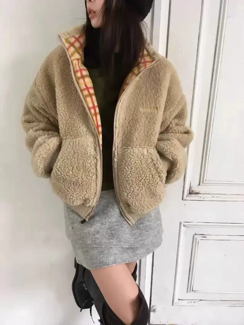 양면 착용 지퍼 플리스 아우터 (3color) 상세 이미지 17