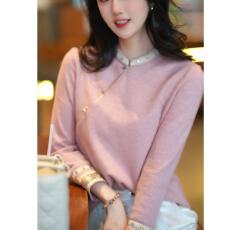 批发国风时尚百搭秋冬立领钉珠长袖九分袖常规款百搭春秋日常气质上衣