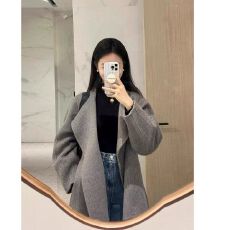 批发小个子毛呢外套女短款2025年冬季新款系带韩版呢子大衣超好看妮子