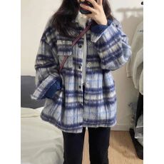 批发原版粗呢面料复合网布】春秋冬季<b class='q'>男</b>女潮流百搭设计感小众外套