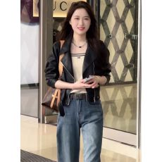 批发黑色短款皮衣外套女<b class='q'>春</b>装新款2026爆款韩系小个子休闲百搭夹克上衣