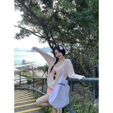 批发撞色T恤吊带女 春夏超好看清爽度假风<b class='q'>条纹</b>背心绝美三件套