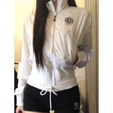 批发好质量 前后有印花 立领白色防晒衣女2026<b class='q'>夏</b>季新款休闲薄空调外套