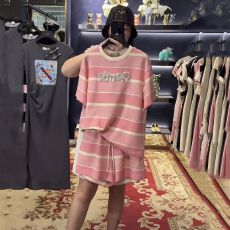 批发2026年新款时尚胖mm休闲<b class='q'>运动服</b>套装女<b class='q'>夏季</b>大码宽松短袖两件套