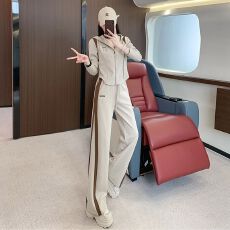 批发高级感休闲运动套装新款<b class='q'>时尚</b>气质休闲开衫卫衣阔腿裤两件套潮