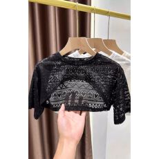 批发蕾丝薄款防晒衫女装夏外搭吊带裙<b class='q'>半截</b>式t恤网纱叠穿短<b class='q'>袖</b>披肩罩衫