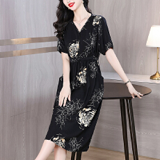 批发黑色<b class='q'>真丝</b><b class='q'>连衣裙</b>2026夏季新款高端宽松大码桑蚕丝裙子<b class='q'>女</b>夏