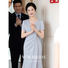 批发高贵气质妈妈婚宴晚礼服2026新款订婚喜婆婆装<b class='q'>高端</b>轻奢鱼尾<b class='q'>连衣裙</b>