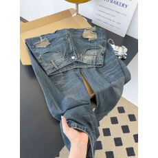 批发实拍~美式高街大破洞牛仔裤女ootd穿搭<b class='q'>裤子</b>街头辣妹宽松乞丐裤