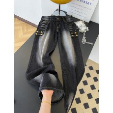 批发<b class='q'>实拍</b>~美式复古亚文化重磅牛仔<b class='q'>裤</b>女辣妹小众百搭做旧直筒拖地长<b class='q'>裤</b>