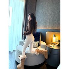 批发白色九分牛仔裤女2026春季新款小脚高腰显腿长紧身弹力提臀铅笔裤