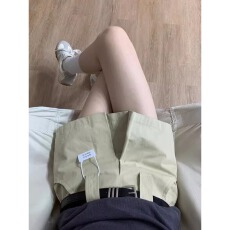 批发设计感美式工装半身裙女2026新款高腰<b class='q'>复古</b>显瘦百搭辣妹A字短裙裤