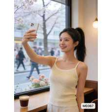 批发<b class='q'>韩版</b>针织百搭外穿内搭修身显瘦吊带