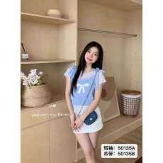 批发时尚半高领纯色麻花针织百搭短袖