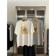 批发韩国东大门2026休闲慵懒风猫咪沙发图案印花纯棉短袖<b class='q'>T</b><b class='q'>恤</b>