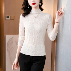 批发实拍有货<b class='q'>中年女装</b>针织衫薄款秋季2026新款<b class='q'>妈妈装</b>长袖半高领<b class='q'>上衣</b>潮