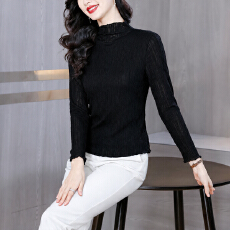 批发实拍有货<b class='q'>中年女装</b>针织衫薄款秋季2026新款<b class='q'>妈妈装</b>长袖半高领<b class='q'>上衣</b>潮