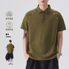 2026年夏季新款刺绣短袖POLO衫男