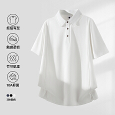 批发2026年夏季新款双面竹节棉短袖简约风POLO衫男