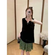 批发2026<b class='q'>夏</b>季新款重工刺绣钉珠半身裙女高腰百搭短裙<b class='q'>夏</b>季绿色A字裙子