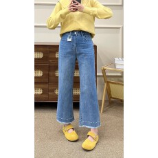 批发小个子直筒牛仔<b class='q'>裤</b>女高腰阔腿<b class='q'>裤</b><b class='q'>奶奶</b><b class='q'>裤</b>梨型身材小个子显瘦牛仔<b class='q'>裤</b>