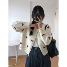 批发高级感气质港风复古初秋穿搭针织<b class='q'>外套</b>女秋装新款休闲<b class='q'>百搭</b>上衣