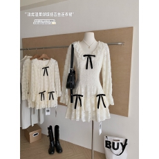 批发【Q女家 新品9折款】萘莉绘纱子/宫廷千金磨毛收腰蛋糕连衣裙