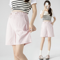 批发实拍孕妇短裤夏季薄款外穿2025新款五分夏装打底休闲裤阔腿裤