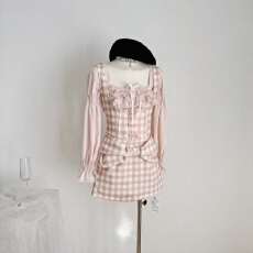 批发莉摩Bobon21天使呢喃 <b class='q'>蕾丝</b>古董长袖<b class='q'>娃娃衫</b>套装