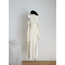 批发SISI JIANG“纱绘子小姐”法式气质时尚<b class='q'>蕾丝</b>花边收腰显瘦<b class='q'>连衣裙</b>