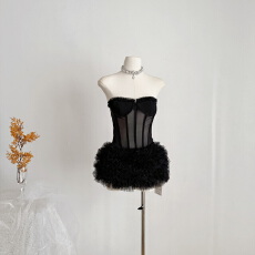 2025新款纯欲风辣妹性感蕾丝透视抹胸背心上衣搭高腰短裤两件套女