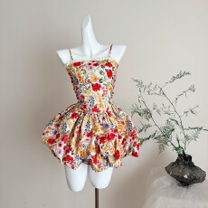 批发Catyears猫年挚爱花神手工缝折痕双层蕾丝花边<b class='q'>花苞</b><b class='q'>裙</b>连衣<b class='q'>裙</b>女