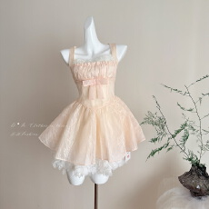 批发YETINGXI 花楹/原创花朵收腰重工蓬蓬裙千金贵气蕾丝公主裙超大摆