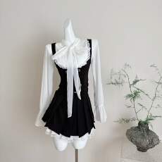 批发山梨<b class='q'>女</b>高YeYe· 三件套学院风收腰显瘦气质<b class='q'>时尚</b><b class='q'>女</b>装<b class='q'>套装</b>