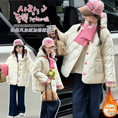 批发原版质量 女童外套秋冬洋气小女孩棉服上衣儿童夹棉加厚衣服冬季