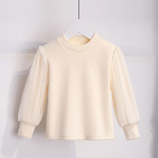 批发<b class='q'>女童</b>打底<b class='q'>衫</b>秋冬装2026新款洋气儿童泡泡袖上衣时髦1女宝宝长袖<b class='q'>T</b><b class='q'>恤</b>