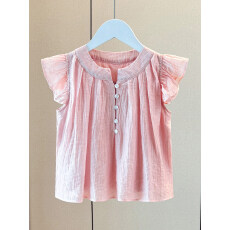 批发女<b class='q'>童</b><b class='q'>衬衫</b>夏<b class='q'>季</b>2026新款女孩无袖娃娃衫夏装<b class='q'>中大</b>儿<b class='q'>童</b>网红休闲上衣薄