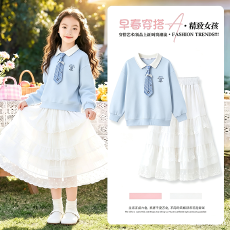 批发<b class='q'>女童</b>裙<b class='q'>子</b>秋装2026新款儿童连衣裙公主风女孩秋季卫衣套装