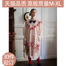 批发维多利亚复古刺绣连衣裙