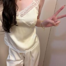 批发【利丽鸟】冰雪丝吊带两件套带胸垫【M-XXL】