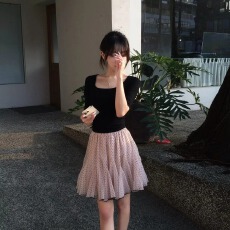 批发波点<b class='q'>半身裙</b>女年新款夏季高腰气质百搭蓬蓬裙显瘦a字蛋糕短裙