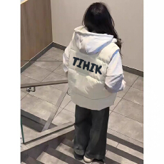 批发可退换（高品质手塞棉加厚）冬季马甲带门禁棉服印花棉衣面包服女