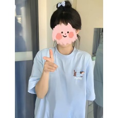 批发高品质纯棉200克100%棉精梳紧密优质做工（前印花）短袖<b class='q'>t</b><b class='q'>恤</b>女