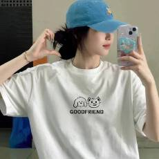 批发高品质纯棉200克100%棉精梳紧密优质做工（前印花）短袖<b class='q'>t</b><b class='q'>恤</b>女